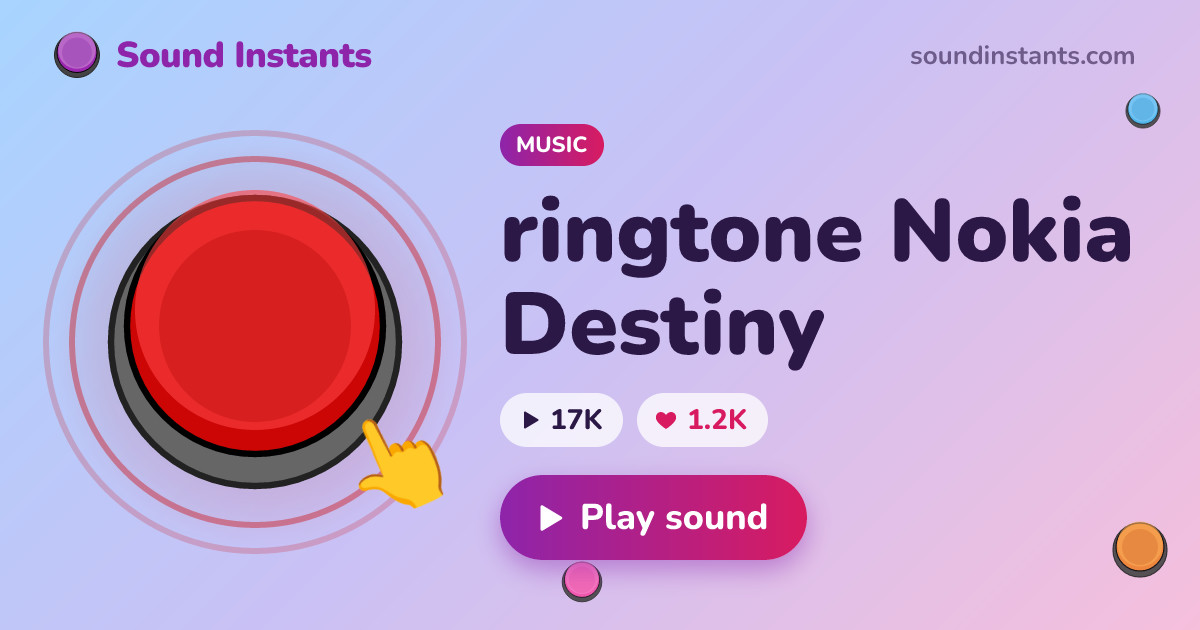 Raintone Meme sound: ringtone Nokia Destiny | Sound Instants
