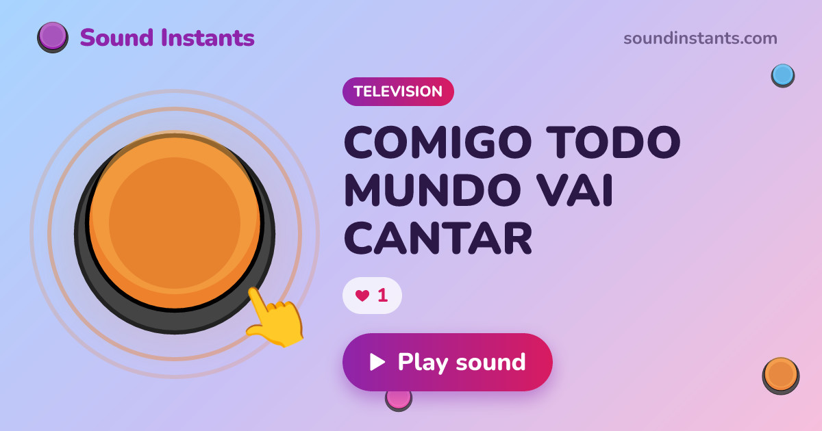 Wringing Ringing Meme sound: COMIGO TODO MUNDO VAI CANTAR | Sound Instants